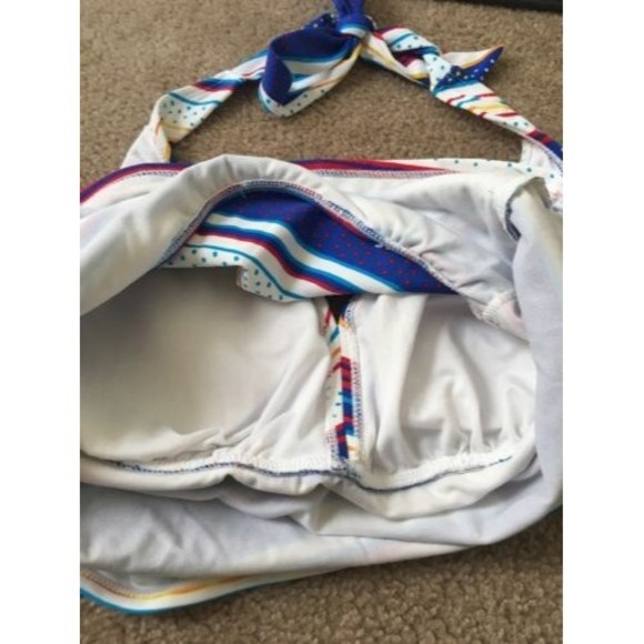 Catalina Women's Plus Tankini Swim Halter Top w/Tie Neck 1 Pc Size 1X (16W) - Picture 8 of 9